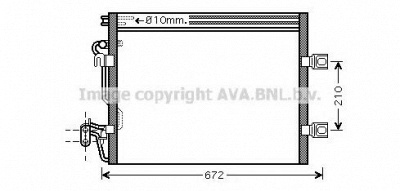 AVA QUALITY COOLING ms5392 -  Конденсатор, кондиционер